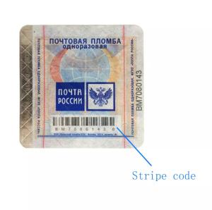 China Fluorescent Custom Security Stickers Cigarette Excise Tax Stamping Label wholesale
