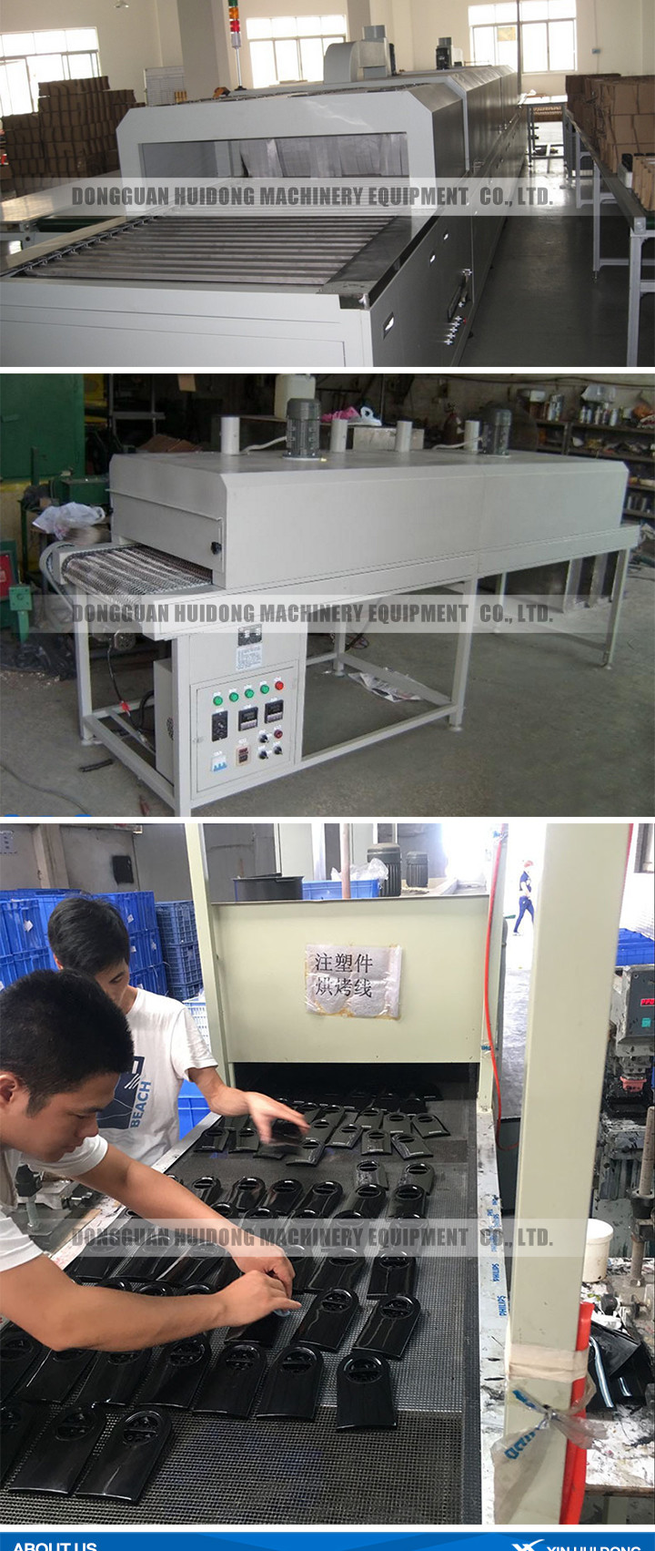 Stainless Steel Lineshaft Roller Conveyor For Industrial Drying Machine