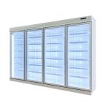 Commercial -18C Self - Contained Upright Display Glass Door Freezer For Frozen