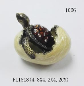 China Home Decorative Metal Craft Dragon Turtle Trinket Box Jewelry Box wholesale