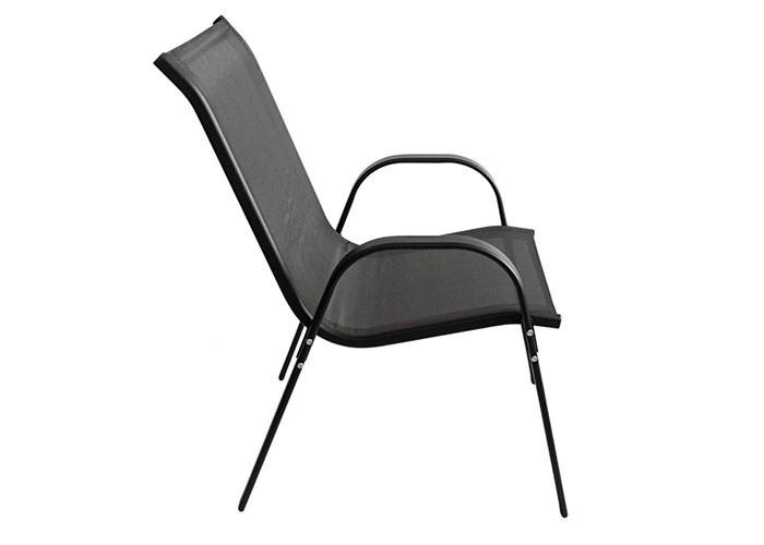 Portable Textilene Stacking Garden Chairs For Outdoor And Indoor