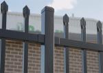 Crimped Spear Garrison Fence 1800mm x 2400mm stain black