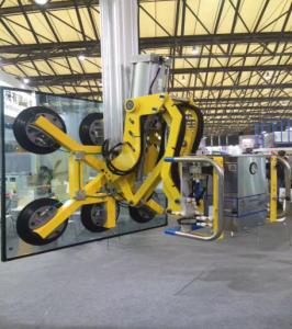 China 90°C Rotation Double Glazing Machinery Yellow Colour Glass Vacuum Lifter wholesale