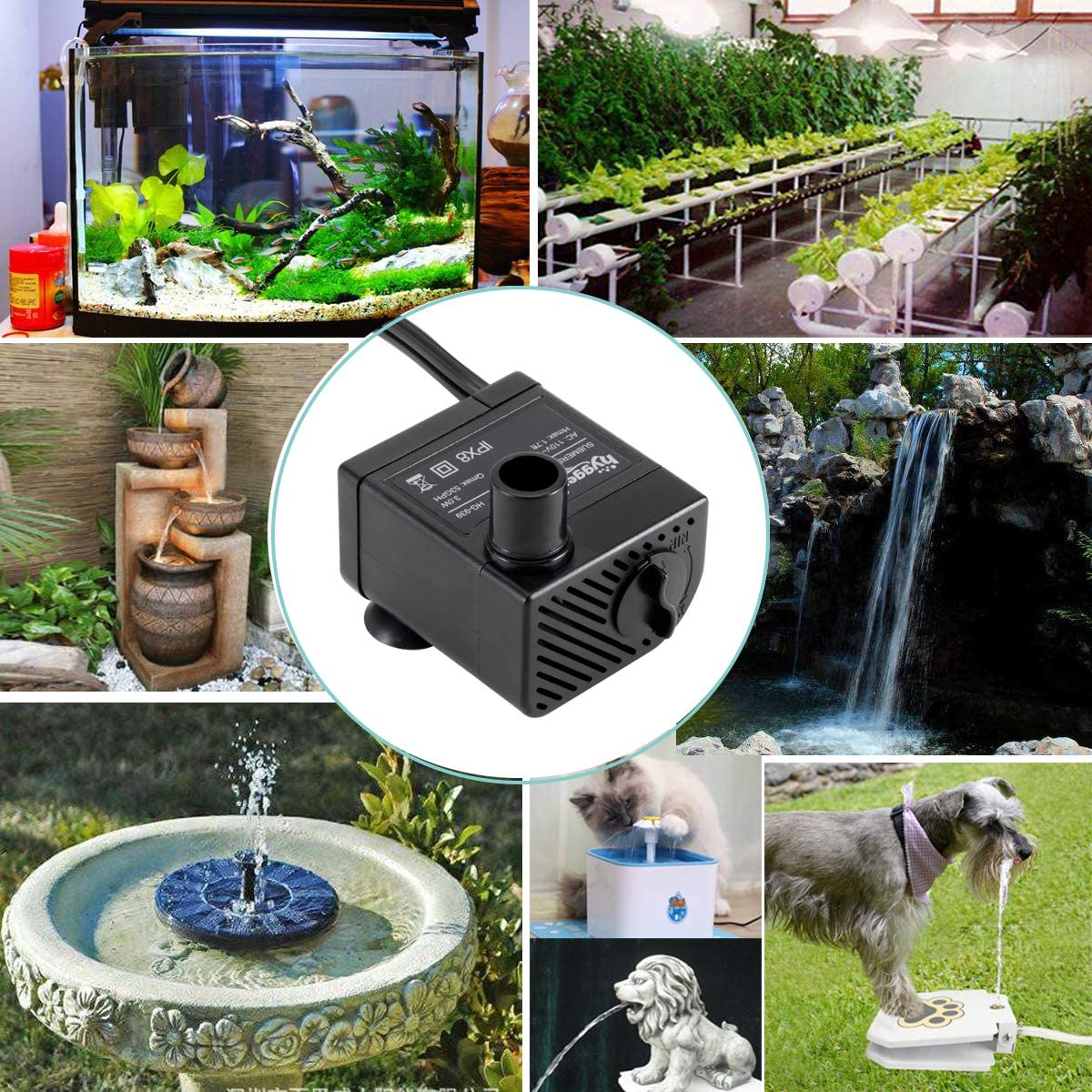 Compact Dc12v 3w Submersible Filtration Pump