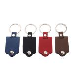 Sublimation Leather Metal Key Chain Cover with Laser Engraving Logo