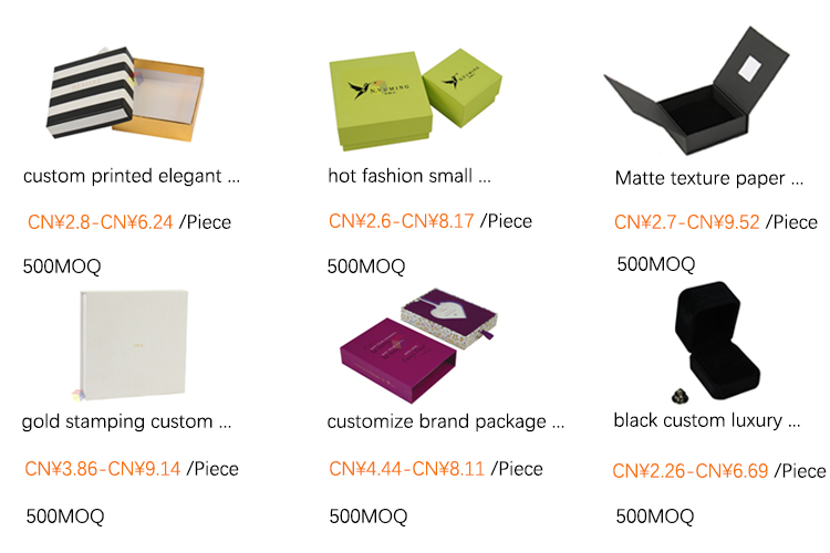 Matte Black Necklace Sliding Drawer Gift Boxes Sustainable Material