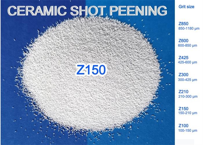 Surface Enhancement Shot Blasting Beads Z150 For Aerospace / Automotive Industry