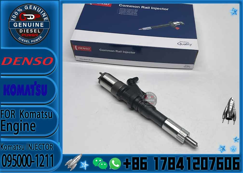 Diesel Fuel Common Rail Injector 095000-1211 6156-11-3300 095000-1210 095000-0800 095000-0801 for Komat-su PC400-7 PC450