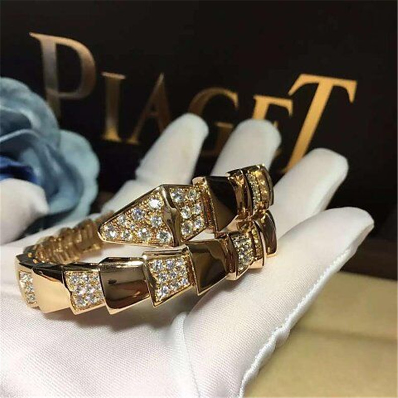 Bi diamond snake Bracelet 18k gold white gold yellow gold rose gold diamond Bracelet Jewelry factory in Shenzhen, China