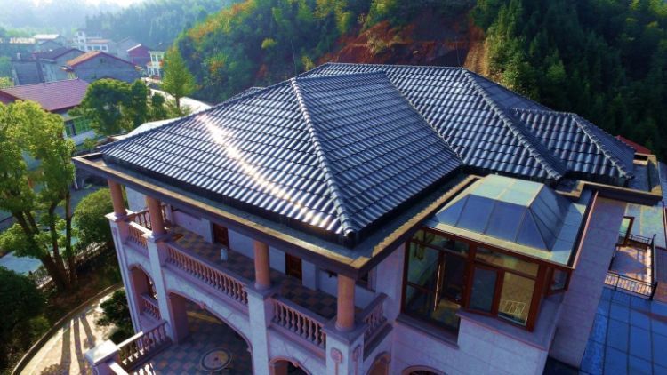 Customized 50W Curved Solar Tile for Innovative Building Integration