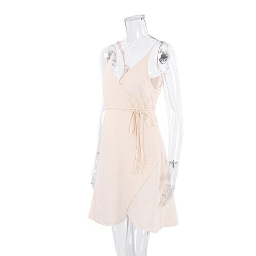 OEM maufactory Summer Suspender Nighttime Wrapped Sexy Double Layer Gauze Pajamas Ladies' Home Service