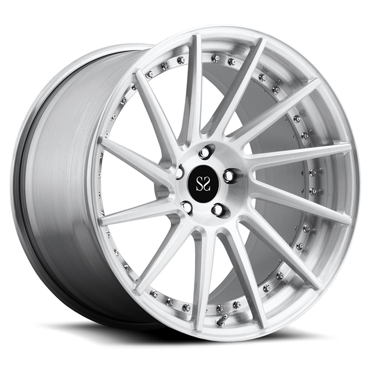 Silver Barrel For BMW M8 Wheels 23 Inch 2-PC Forged Alloy Custom Rims