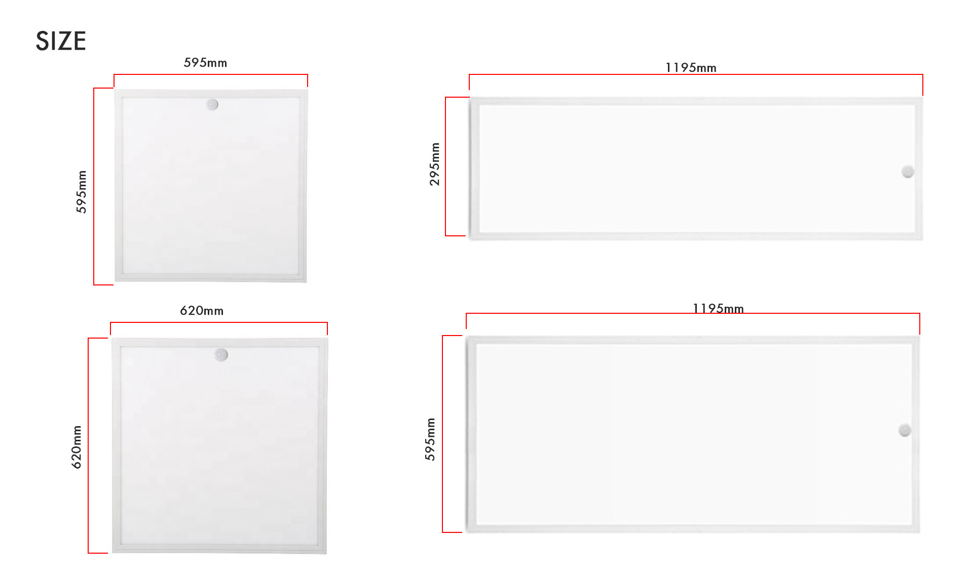 Tuning Backlit Led Panel Light 110lm/W Smart Dimming Color With ETL DLC