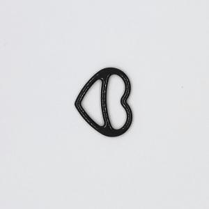 China Metal 12mm Bra Strap Adjuster , Special Heart Shape Lingerie Sliders wholesale