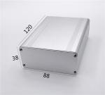 88*38*120mm Anodizing White Aluminum Extrusion Electronic Enclosure