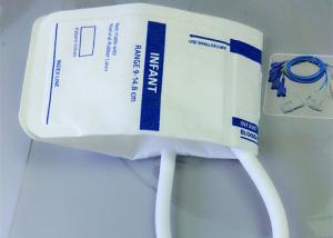 China White Color Infant Non Invasive Blood Pressure Cuff Single tube Plastic Material wholesale