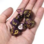 Metal Polyhedral Dice Set Gaming Dice Manual Light Weight Luxury