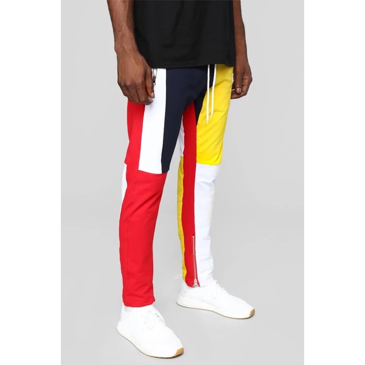 100% Cotton Color Block Hoodie And Jogger Set For Men Quick Dry Comfortable