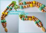 Necklace with amigurumi toy, Nursing necklace,Breastfeeding necklace, crochet