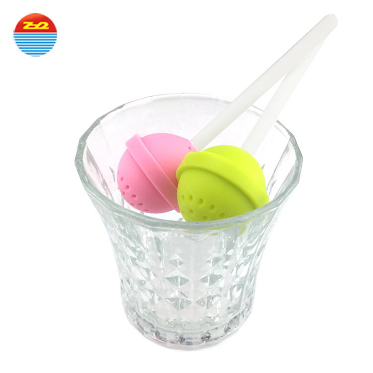 Colorful product lollipop sloth non plastic loose leaf tea custom silicone tea infuser walmart