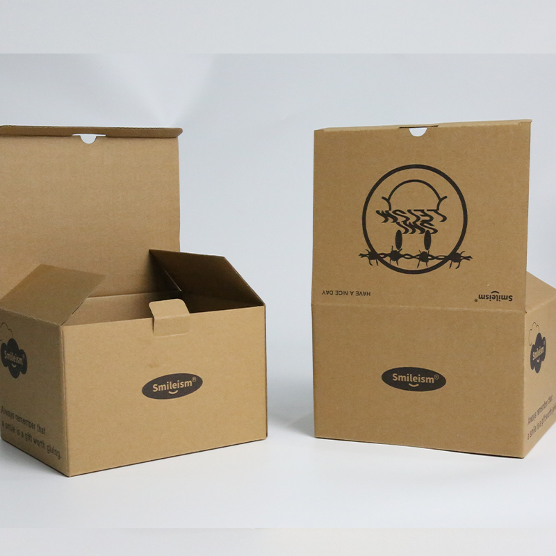 Brown Craft Eyelash Box Customized Facial Mask Packaging Box For Small Objects