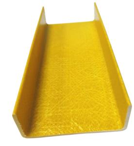 China FRP Fiberglass Pultrusion U Beam Ladder Profiles GRP Channel Fiberglass C Channel Beam wholesale
