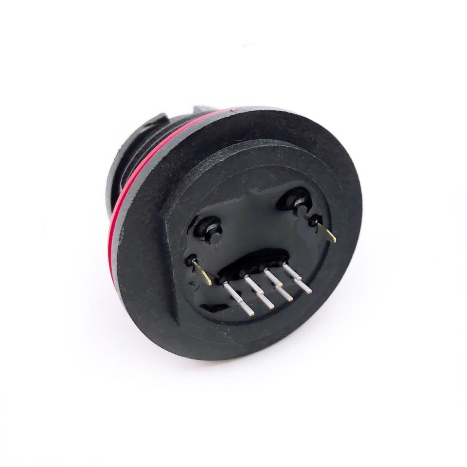 Waterproof Connector Cat. 5e RJ45 Jack for IP68, HULYN