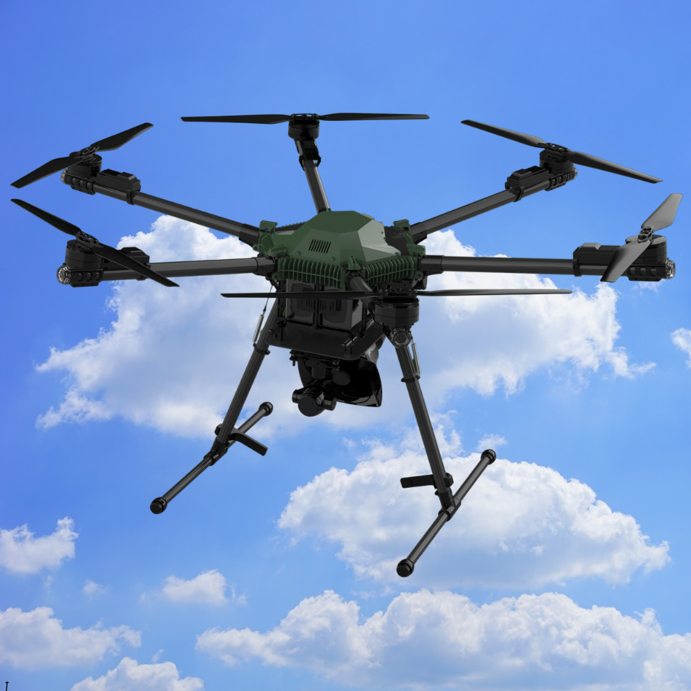 12MP Pixels 10x Zoom Camera Multirotor Industrial Inspection Drone Long Distance Foldable Body HXF600
