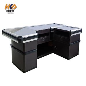 China Stainless Steel Supermarket Checkout Counter 850mm Height wholesale