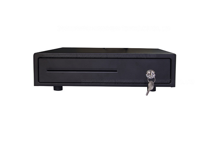 Black / White Compact Cash Register Money Storage Box 13.2 Inch 335 mm