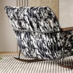 Wood Metal Velvet Upholstered Dining Chairs Fabric Accent Chair Velvet