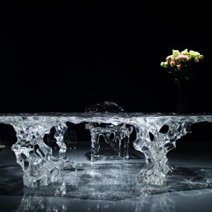China Clear Acrylic Furniture Dining Chair No Assembly High Stability wholesale