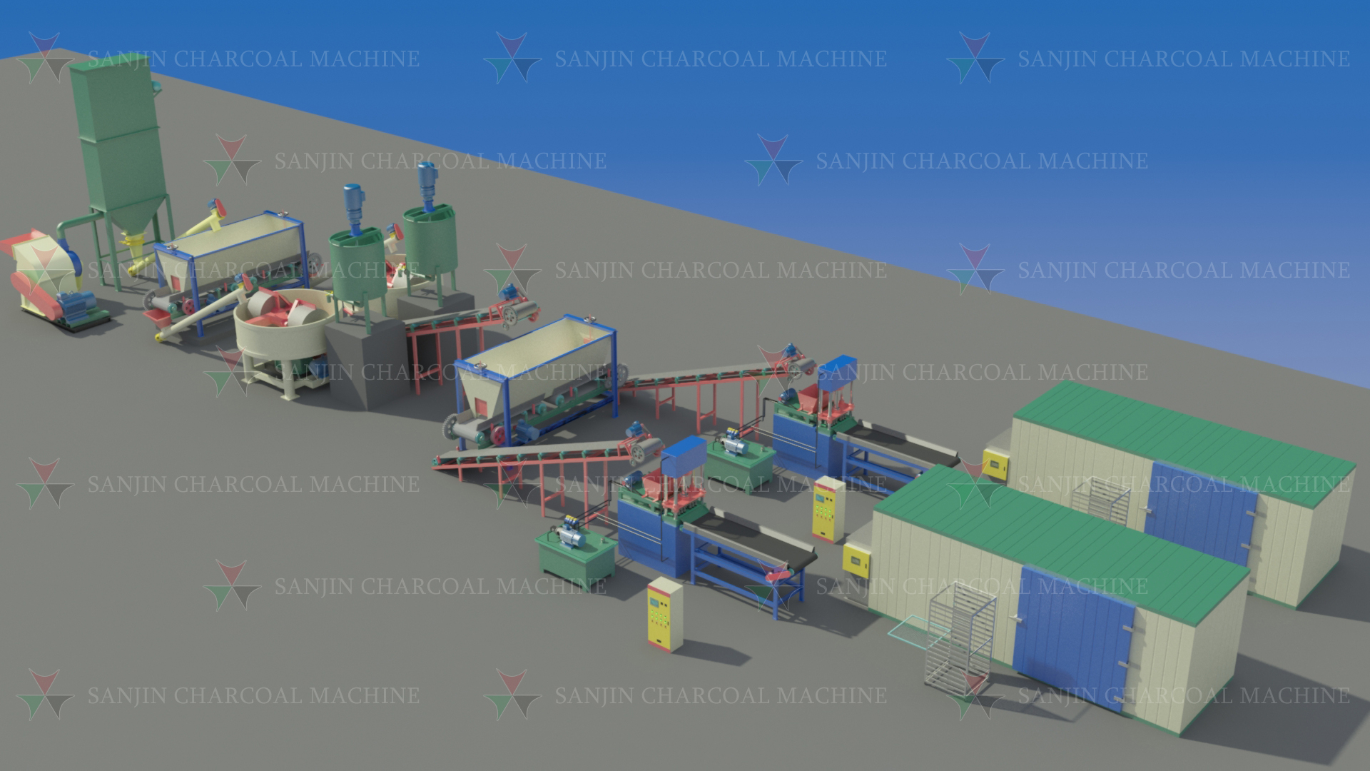 Hydraulic Charcoal Briquette Press Machine For Olive Waste Pomace