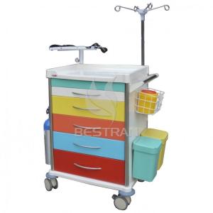China 625 X 475 X 930mm Steel Hospital Medical Emergency Trolley wholesale
