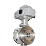 IP67 Stainless Steel Flange Connection Electric Corrosive Resistant Ball Valve