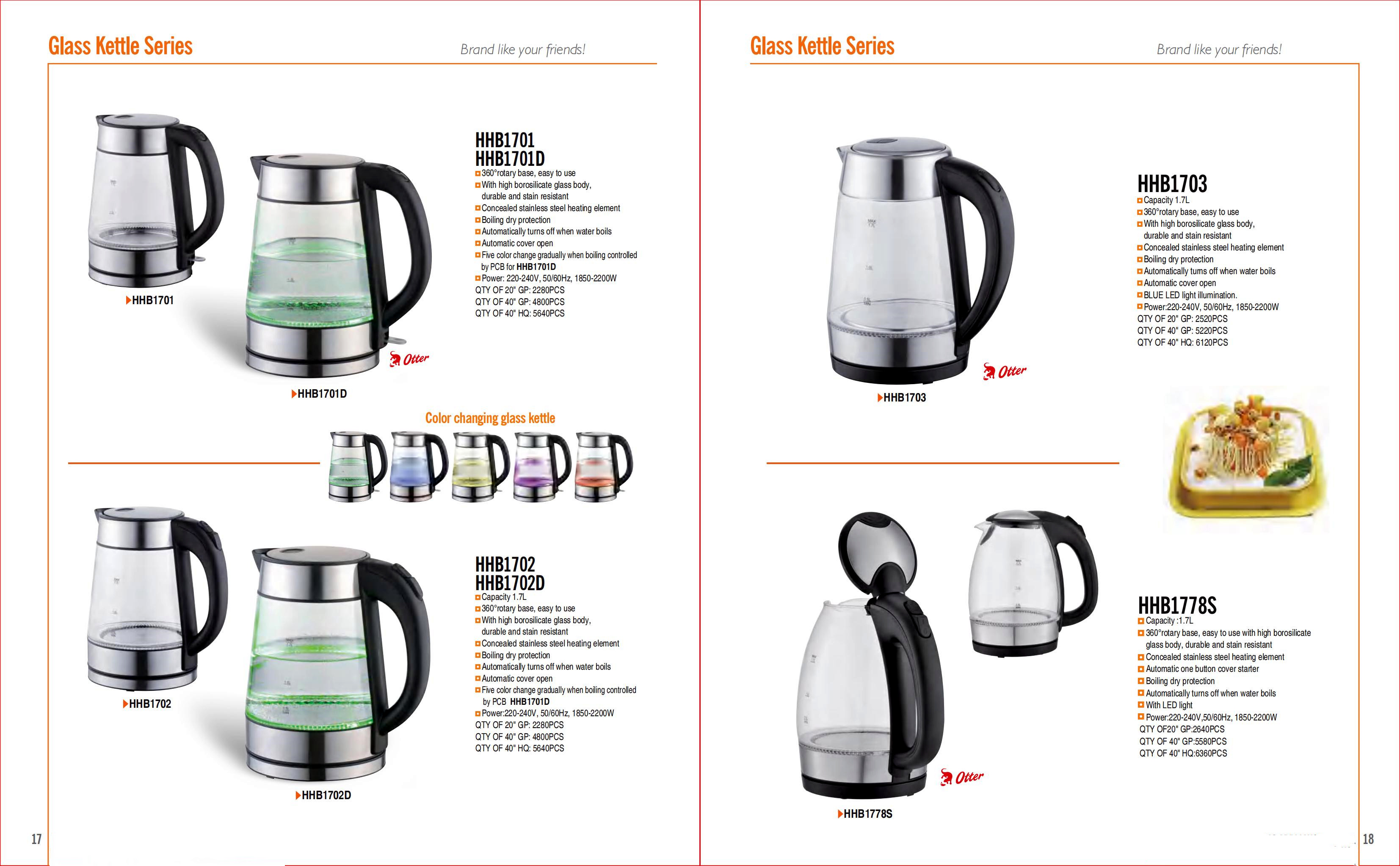 Mechanical Control Electric Glass Kettle Perfect for Household Tea Time