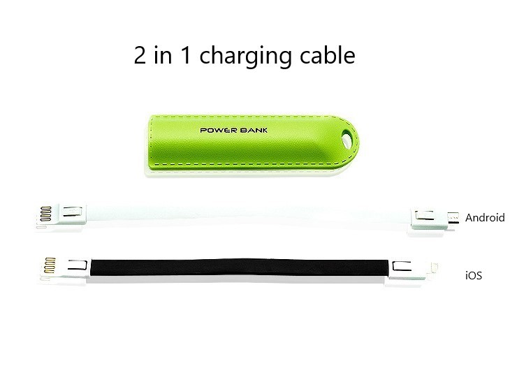 Pocket ABS 2600mah 5200mah Keyring Power Bank 5V1A