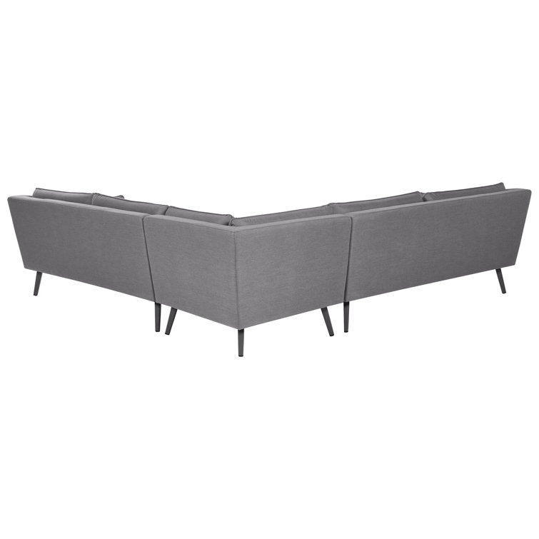 Modern Design Style Grey Cushion All Weather Fabric Sofa Set Furniture for Villa Garden