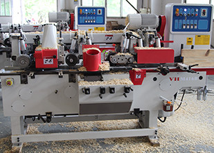Heavy Duty 4 Head Planer Moulder Main Spindle Diameter Φ 40 Vibration Reduction Performance
