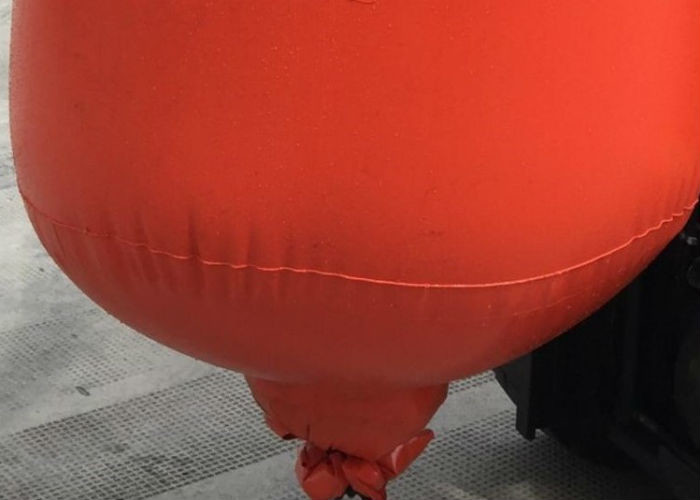 Waterproof Orange PVC Recycled Jumbo Bag Storing Hazardous And Corrosive Products