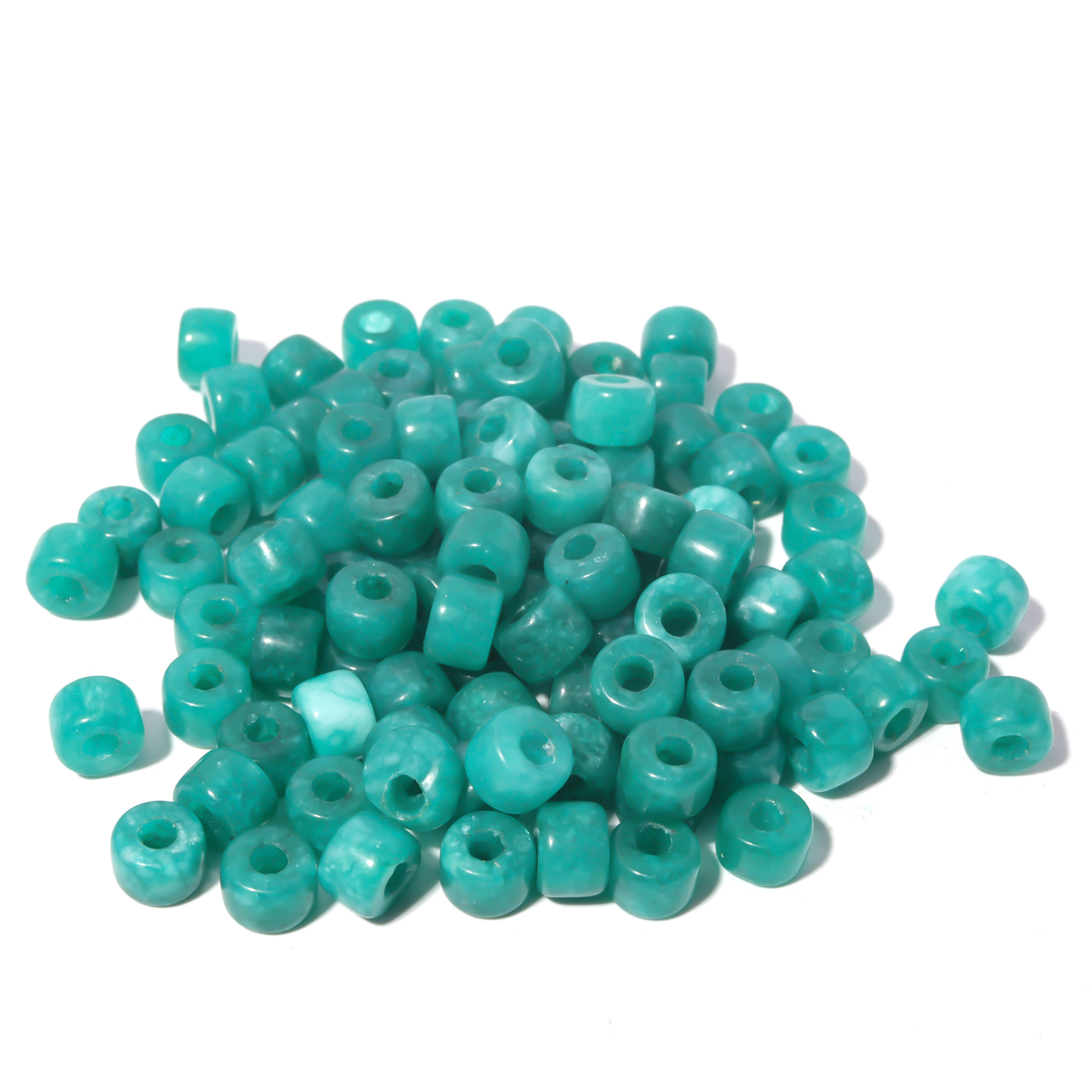 100 Colors Gemstone Forte Beads 6*8mm*2.0 Holes DIY Patterns With Rope