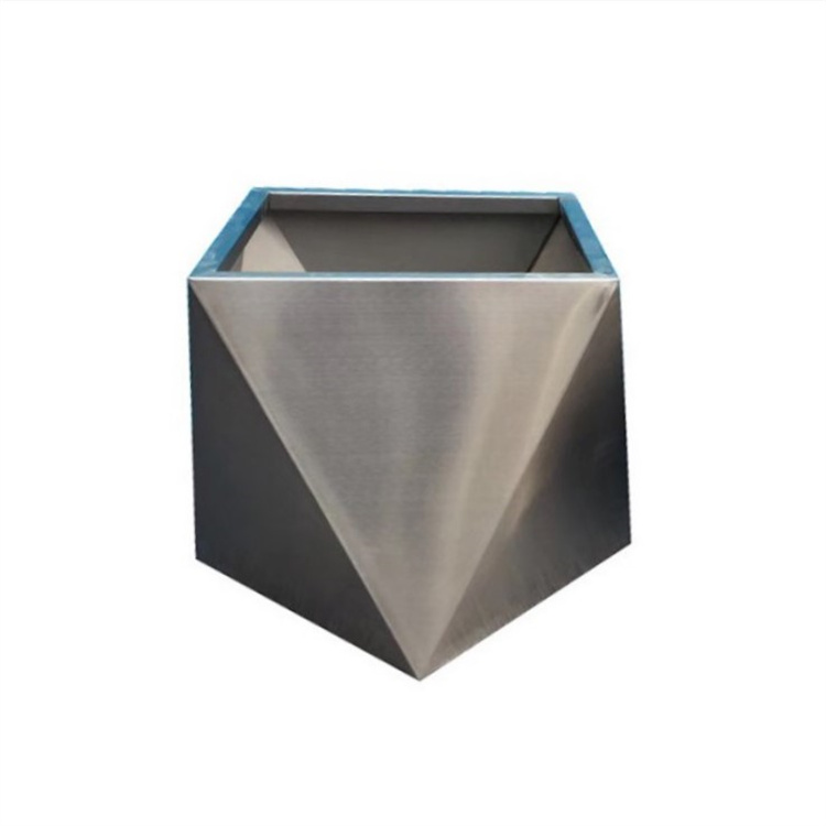 Stainless steel outdoor rectangular metal flower planters