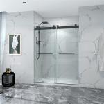 QJYSDG01 3mm-12mm Thickness Frameless Sliding Shower Door for Bathroom