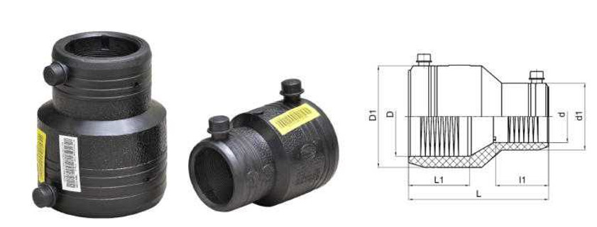 Electrofusion Reducer Polyethylene Pipe Fittings