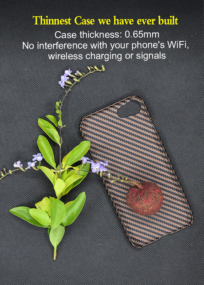 Slim And Sleek Design Aramid Fiber Phone Case For iPhone SE