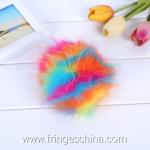 Wholesale Colorful Fake Fur DIY Pom Pom Ball For Handbag Costume Keychain