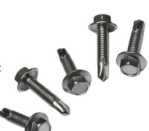 China Manufacturer Stainless Steel Grade 16.4 Pan Head Hex Washer Head Self Drilling Screws wholesale