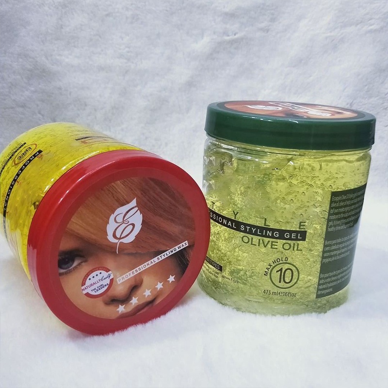2023 Private Label Hair Styling Gel for African Braids Strong Hold Glitter Unisex