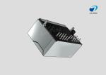 RJ45 2-port jack Cat.5 THT angled