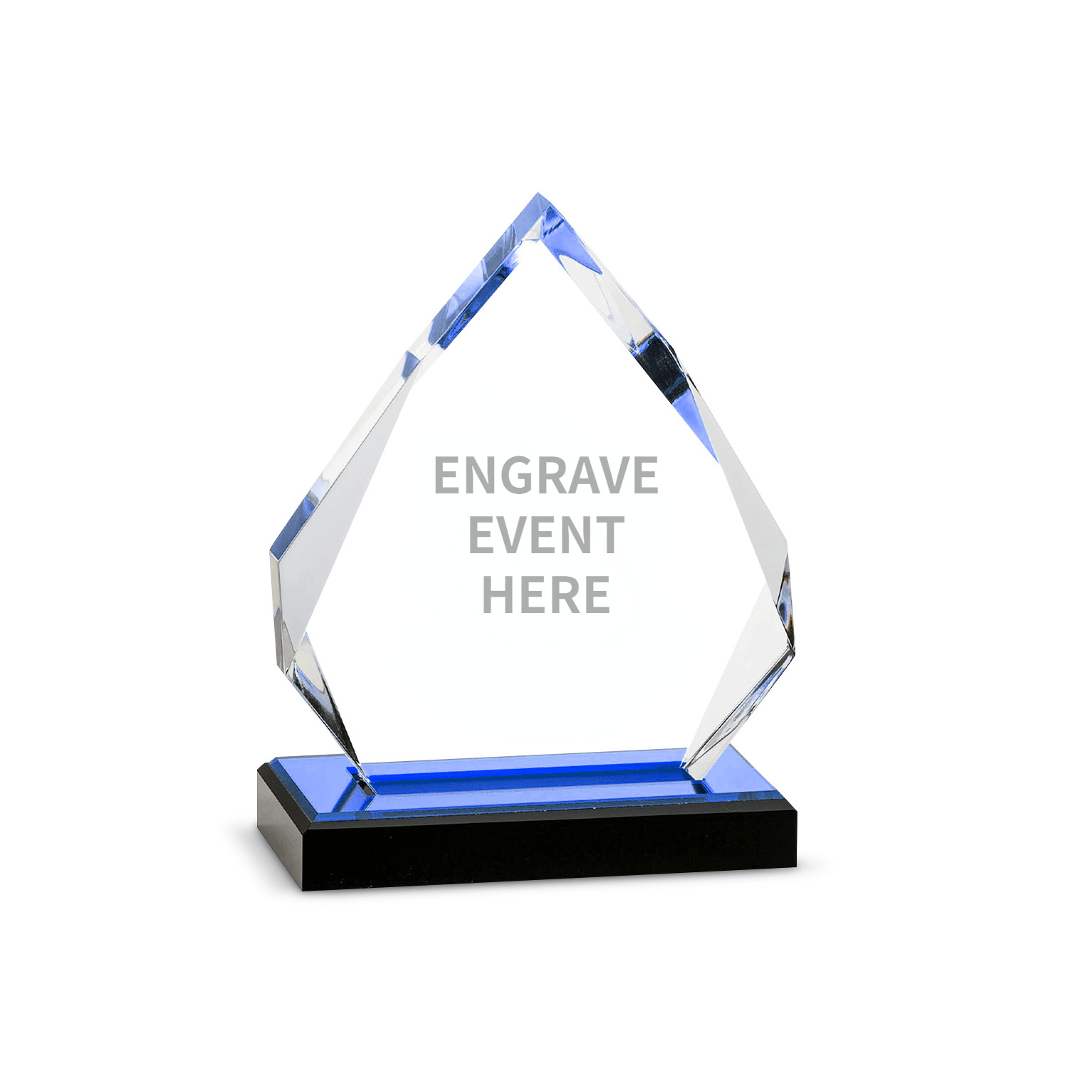 The 5th Year Anniversary Acrylic Award Plaques With Base Custom Engraving